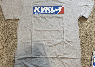 Grey t-shirt with KVKL logo