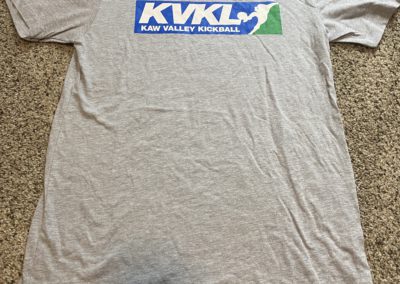 Grey t-shirt with KVKL logo
